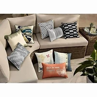 Paquet de 2 coussins décoratifs en détresse