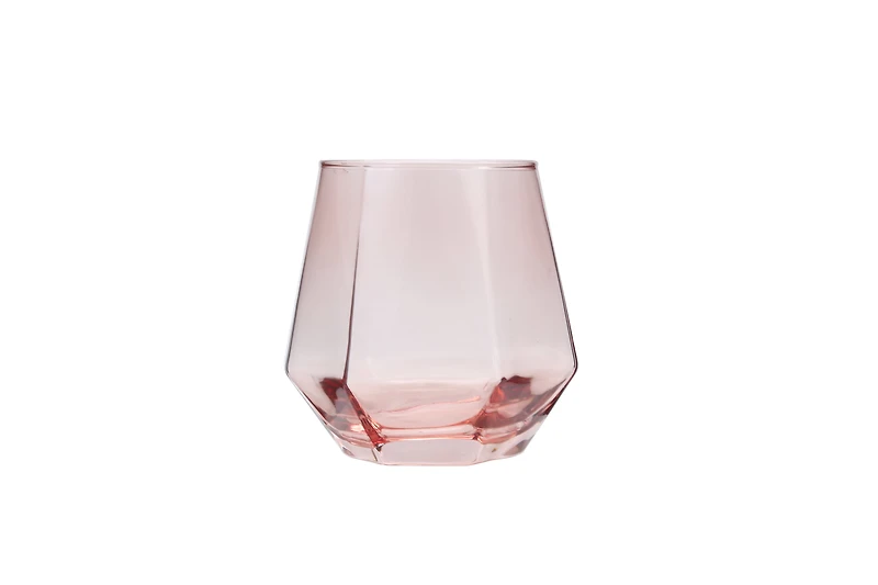 Luv by Betsey Johnson 16oz Stemless Martini Glass Set of 2 and 1 Heart Ice Mold
