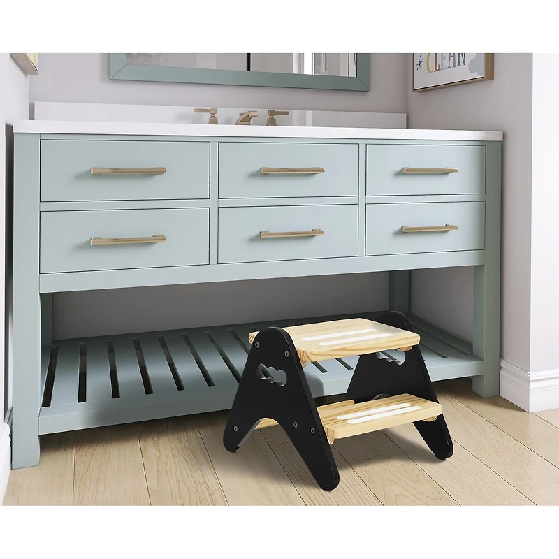 Dream On Me Skyward Tabouret marchepied polyvalent pour enfants avec base antidérapante