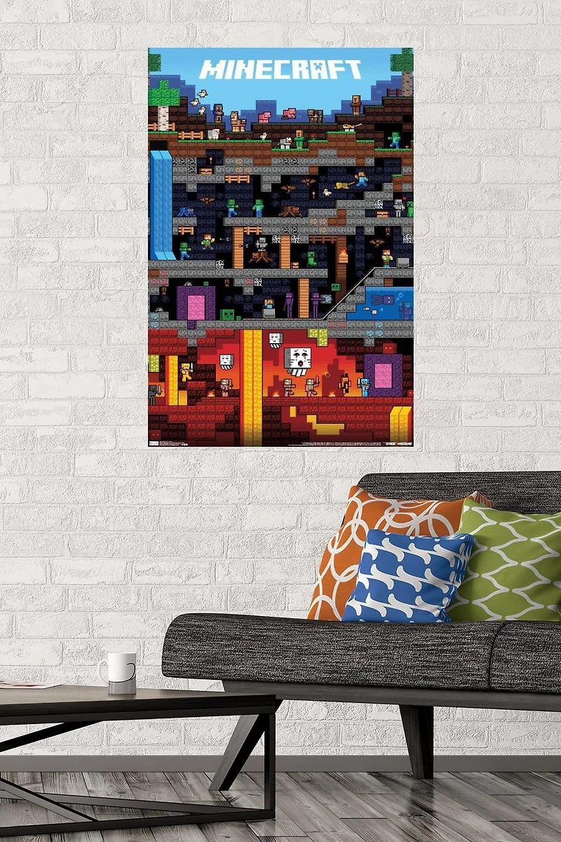 Minecraft - Worldly Wall Poster