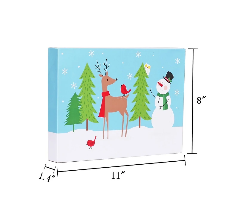 Holiday Time 10 Pack Assorted Gift Boxes, Santa and Characters
