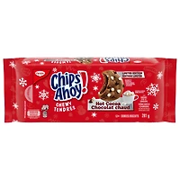 Les biscuits aux pépites à saveur de chocolat CHIPS AHOY! Chocolat chaud, biscuits des fêtes série limitée 281 g