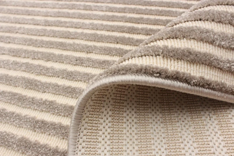 ECARPET Modern Area Rug for Dining Room, Living Room, Bedroom or Den Trona Taupe