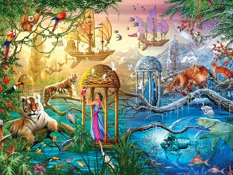 Ceaco Ciro Marchetti Magic World Puzzle 750 Pièces Shangri-La