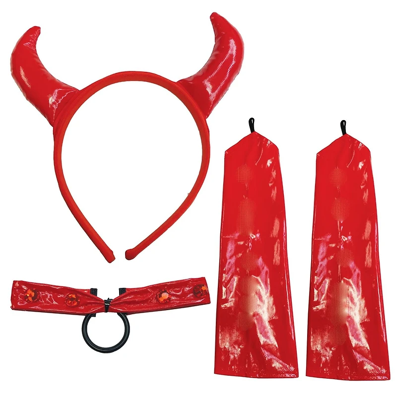 Way to Celebrate! Halloween Red Devil Kit, Women, One Size