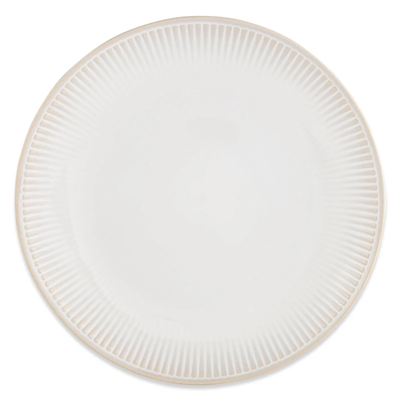 Better Homes & Gardens Sawyer 12-Piece Stoneware Dinnerware Set Cream