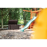 Suncast Extra Large Deck Box – 134 gal. Resin Outdoor Storage, Java