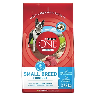 Purina ONE SmartBlend Small Breed Formula Beef, Dry Dog Food, 1.81-3.63 kg