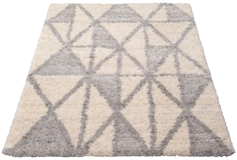 ECARPET Geometric Indoor Frieze Area Rug, Ultra Soft & Plush Lova Collection