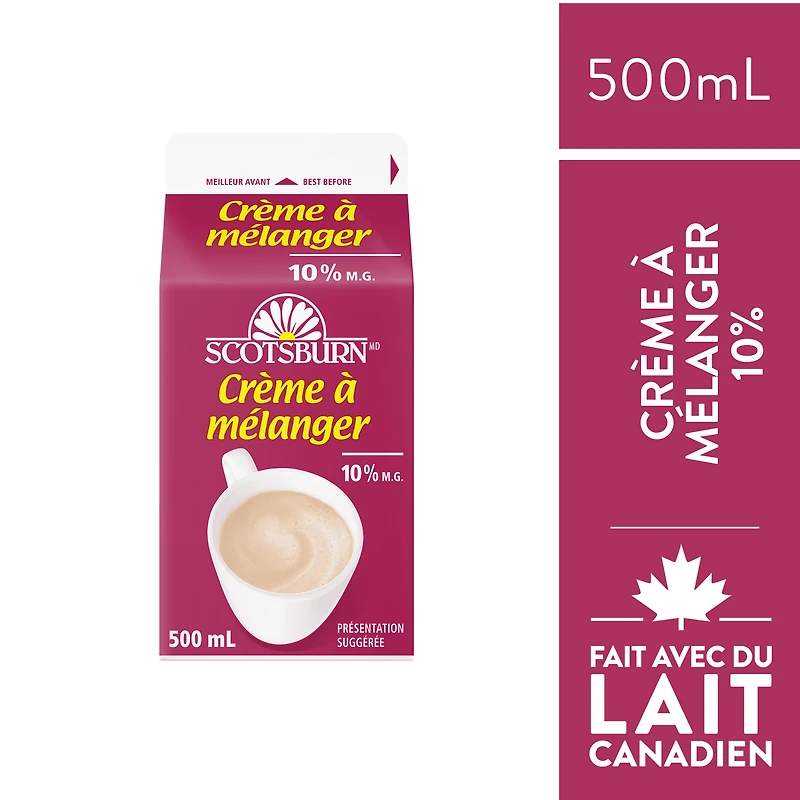 Scotsburn 10 % Crème à Mélanger