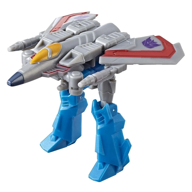 Transformers Bumblebee Cyberverse Adventures, figurine Action Attackers Starscream de 9,5 cm, classe Éclaireur, attaque répétable Wing Slice