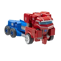 Transformers Toys Bumblebee Cyberverse Adventures Dinobots Unite Roll N’ Change Optimus Prime Push-to-Convert Action Figure, 6 and Up, 10-inch