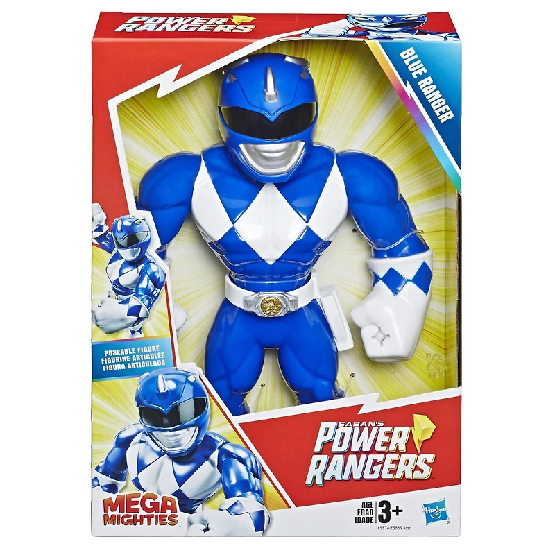 Playskool Heroes Mega Mighties Power Rangers Blue Ranger