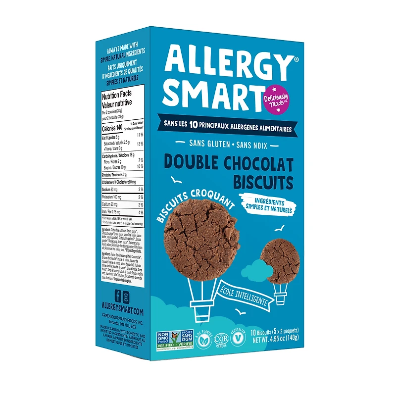 Allergy Smart Double Chocolate Cookie 140g