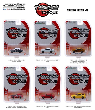 GreenLight 1:64 Tokyo Torque Jouet Véhicules Série 4