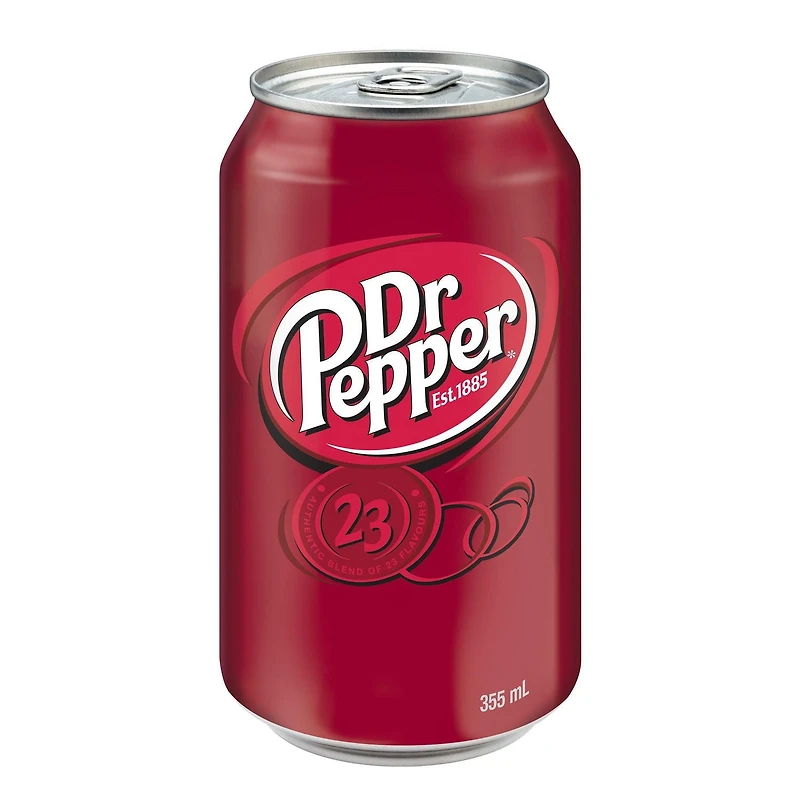 Boisson gazeuse Dr Pepper 24 x 355 mL, Plateau, Canettes 24x355mL