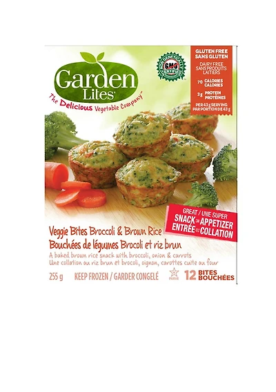 Garden Lites Le Chou Frisé et Brunes Bouchées de Légumes de Riz