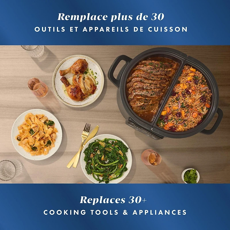 Multicuiseur Duo Crock-Pot et mijoteuse programmable avec fonction cuire à four