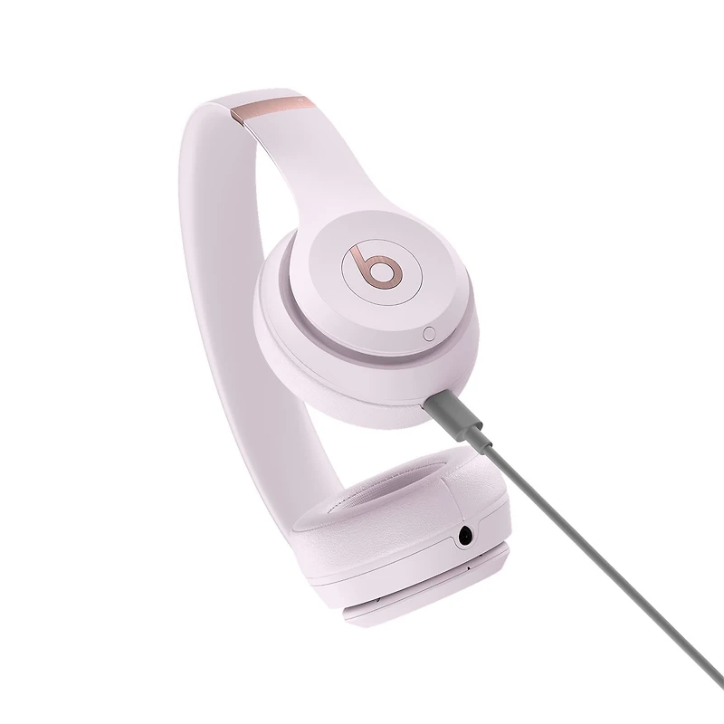Beats Solo 4 — Casque supra-auriculaire entièrement sans fil – acoustique repensée, modèle ergonomique ultra léger, compatible avec Apple et Android, BluetoothMD de classe 1, microphone intégré, jusqu Casque d'écoute supra-auriculaire sans fil