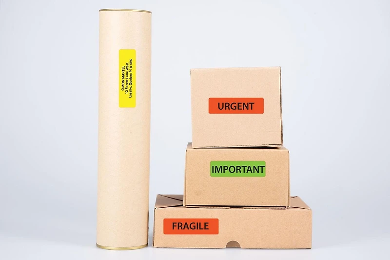 Avery Removable Rectangular Colour Coding Labels for Laser or Inkjet Printers, 1" x 3" - 2334