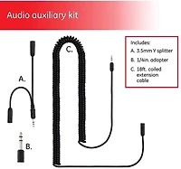 Trousse de rallonge audio universelle de marque GE, 18 pieds, 35853