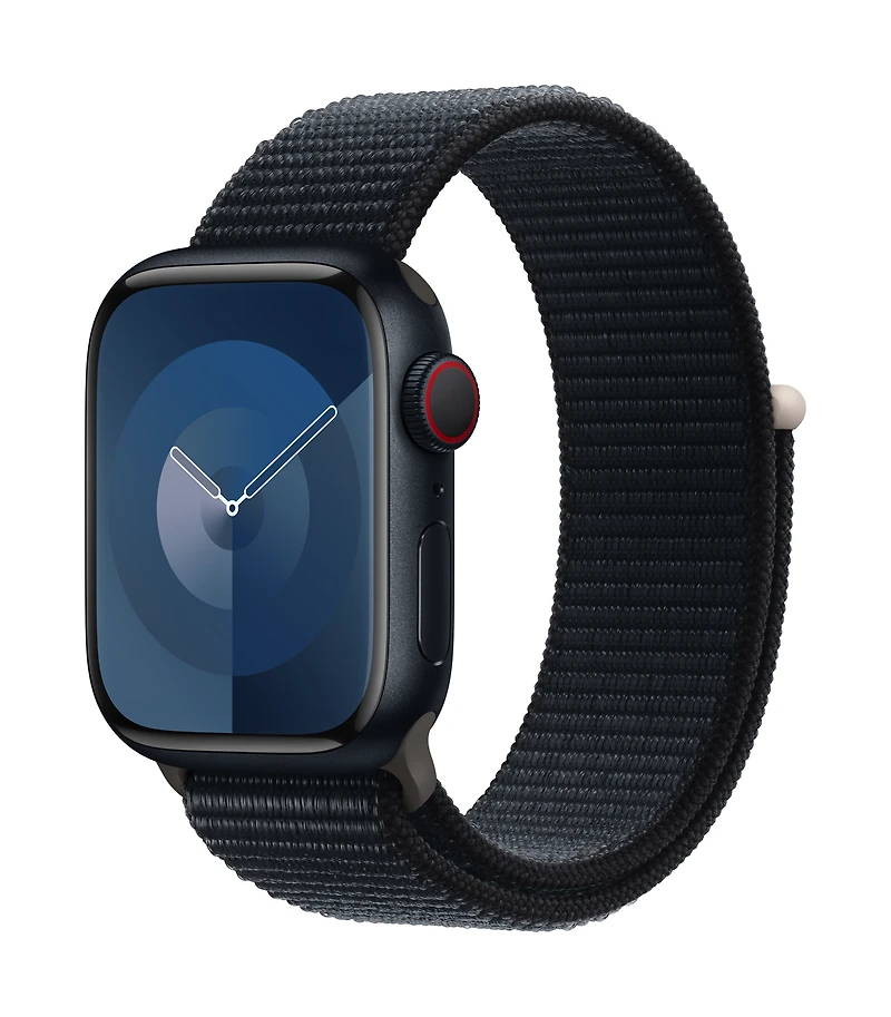 Apple Watch Series 9 GPS +Cellular 41mm Silver Aluminium Case with Winter Blue Sport Loop