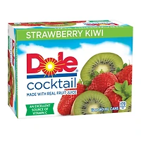Dole Cocktail de Jus Fraise Kiwi 12 x 340 mL, Canettes