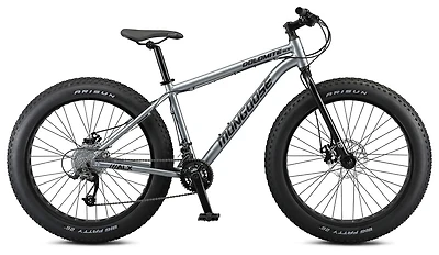 Mongoose Dolomite ALX fat tire mountain bike, 16 speeds, medium frame, grey