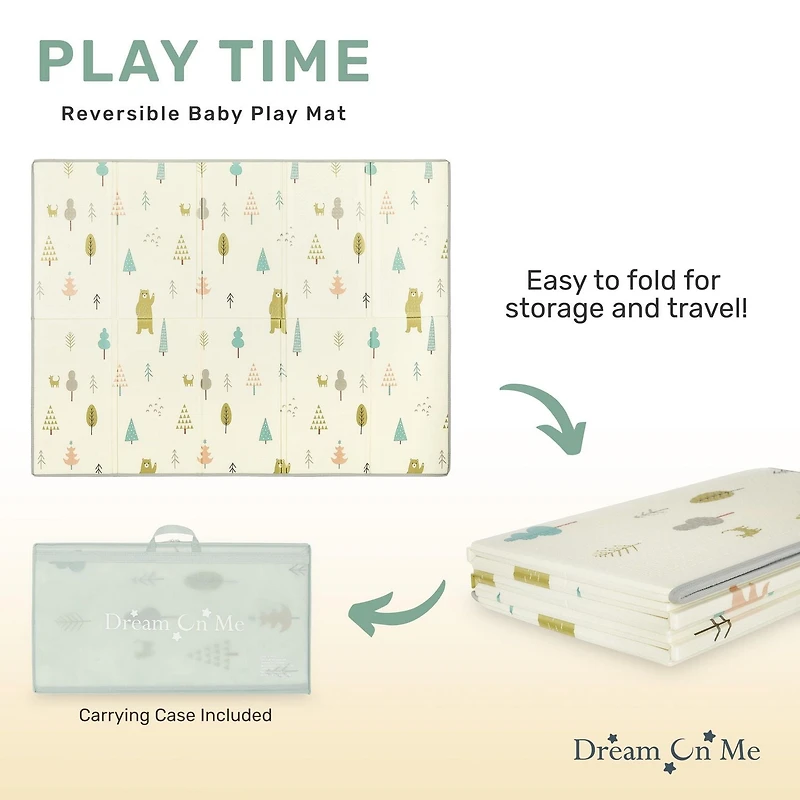 Dream On Me Play time tapis de jeu réversible pour bébé, Modèle # 460