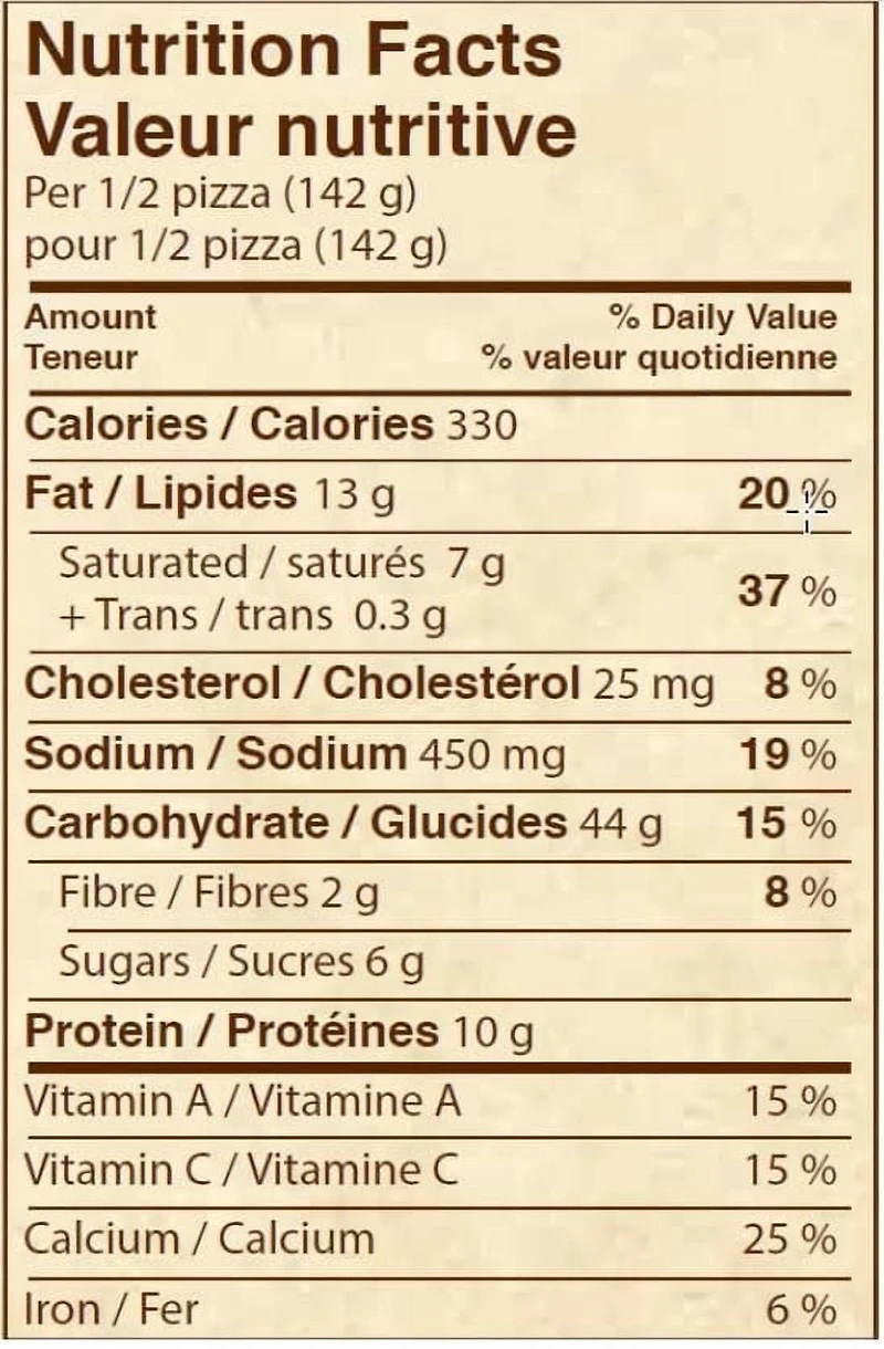 Pizza margherita Udi's