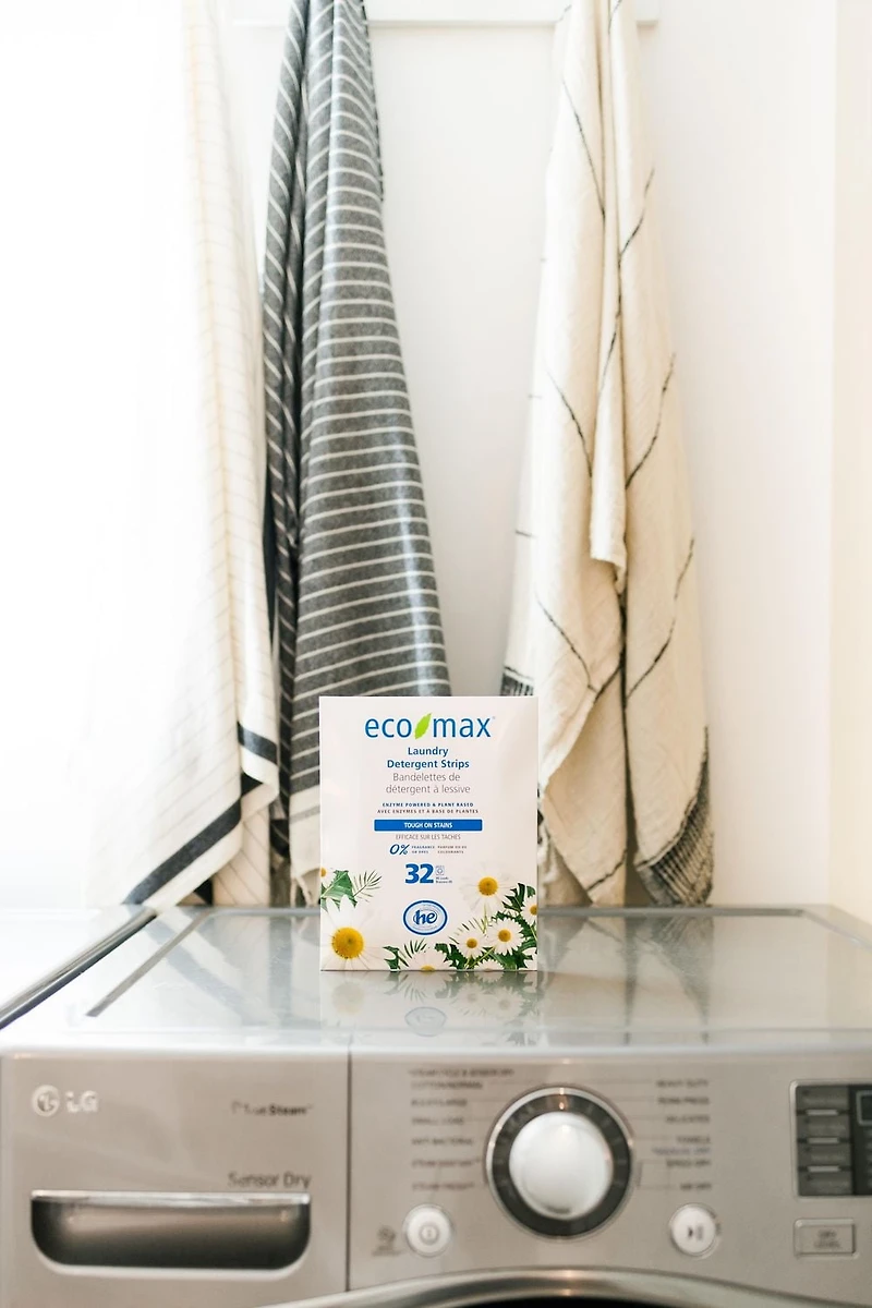 Eco-Max Fragrance Free Laundry Detergent Strips, Eco Friendly Choice for Laundry