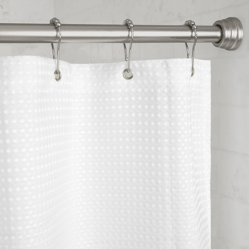 Mainstays Easy Up Adjustable Decorative Tension Shower Curtain Rod