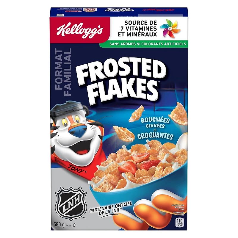 Kellogg's Frosted Flakes Cereal, Family Size, 580 g