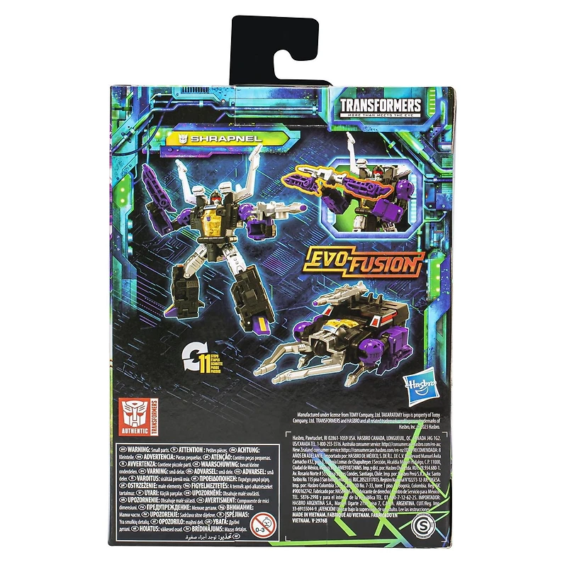 Transformers Toys Legacy Evolution Deluxe Shrapnel Toy, 5.5-inch, Action Figure For Boys And Girls Ages 8 And Up