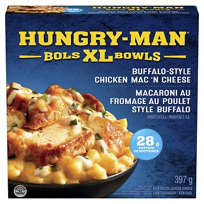 Hungry Man XL Buffalo Chicken Mac/Cheese Bowl, 397g