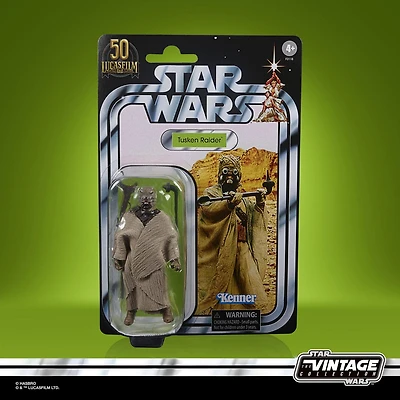 Star Wars The Vintage Collection, figurine articulée Tusken Raider de 9,5 cm, 50 premières années de Lucasfilm, trilogie Star Wars originale