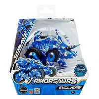 Dinosaure Armorsaurs Evolver Cobalt se transformant en véhicule-jouet, figurine Dino 2 en 1 avec transformation à plusieurs étapes, enfants, garçons, filles, âge 6 ans et +