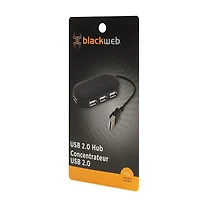 blackweb 4-Port USB 2.0 Hub (BWA22HO005C-Grey)