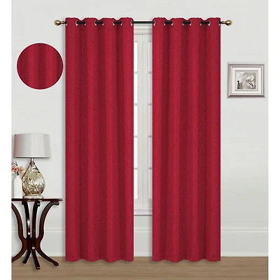 Jacquard Blackout Panel W 8 Grom (Linea) (Red) (84)- Set of 2