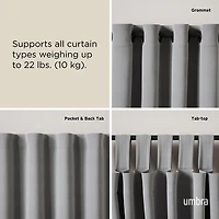 LOOP 1" ROD 42-120 MAT BLK