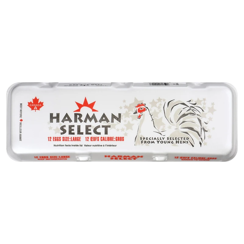 Harman Select gros oeufs blancs