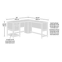 Sauder Edge Water L-Shaped Desk