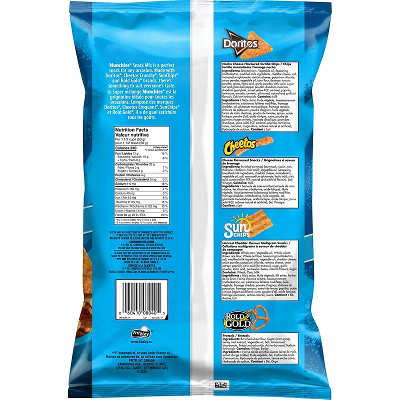 Munchies Original Snack Mix Value Size, 450 g.