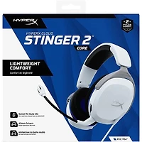 HyperX Cloud Stinger™ 2 Core Casque de jeu pour PlayStation Blanche