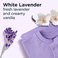 Perles de rehausseur de parfum pour lessive Downy Light pour laveuse, Lavande blanche, sans parfums prononcés