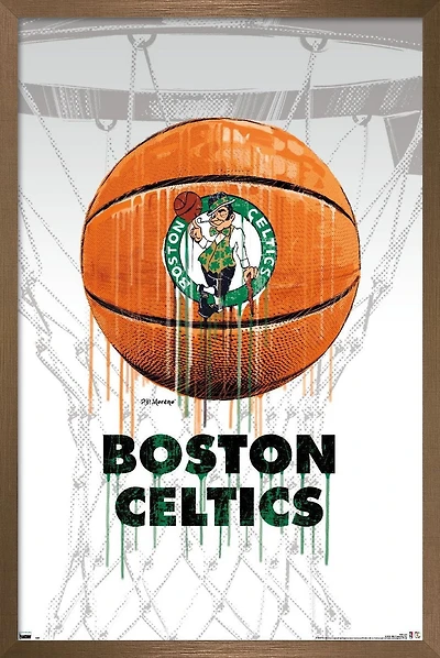 NBA Boston Celtics - Drip Ball 20 Wall Poster