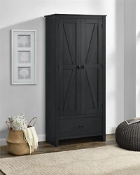 Systembuild Evolution Farmington Armoire de rangement de 76,2 cm de large, pin ivoire