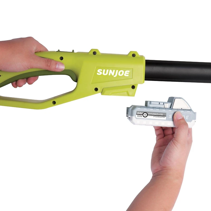 Sun Joe Scie à chaîne sans cordon à manche télescopique Sun Joe 24V-PS8-LTE, 24V, 20,3cm, 2Ah