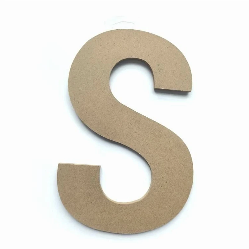 Lerman decor's wood letter S, Wood letter S