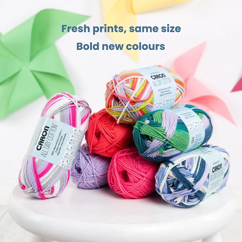 Caron® All Day Cotton™ #4 Moyen Coton Fil, 3.5oz/100g 173 Yards